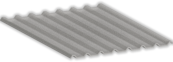 Duela Económica Zintro Rect. 4 x 6.5 (2.00 mts)