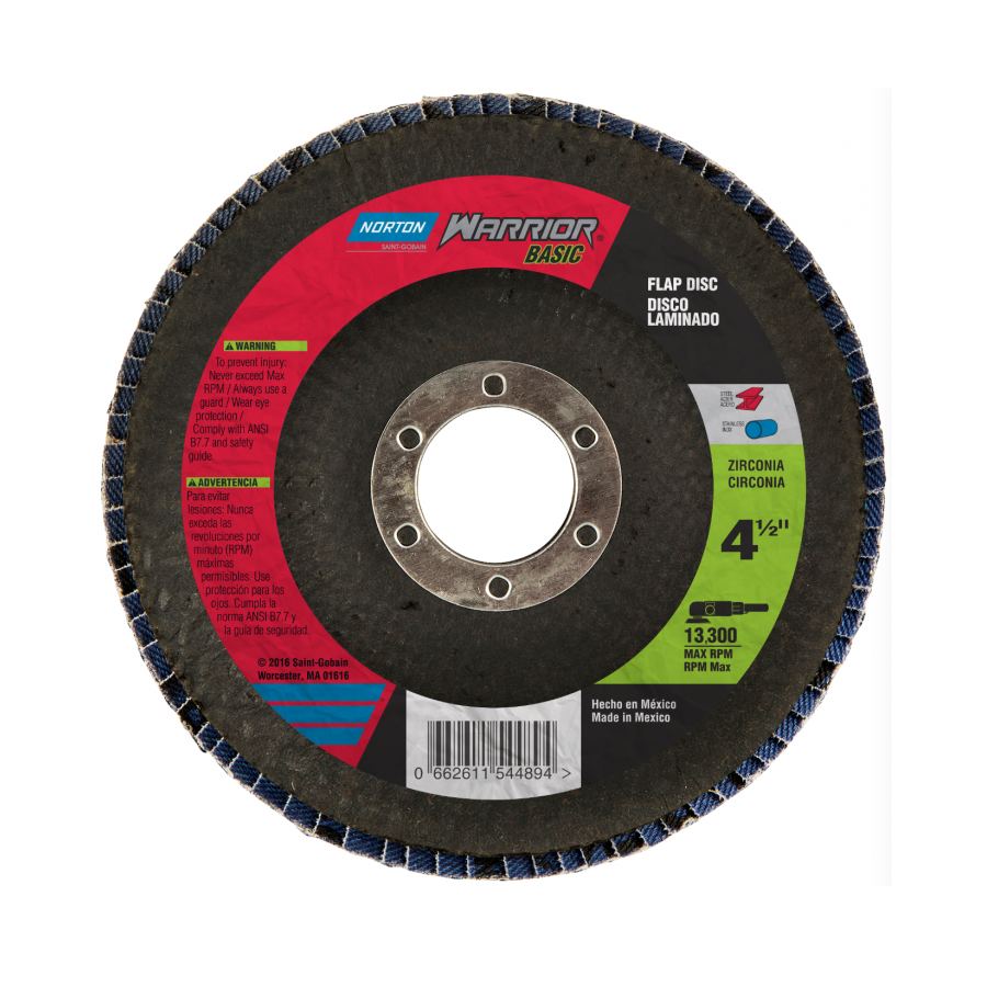 Disco Laminado Desbaste Warrior 4 1/2" G80